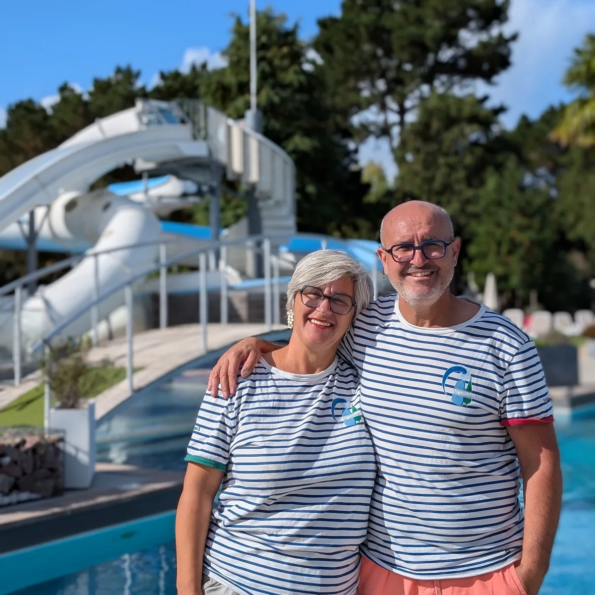 Laetitia et Stéphane, les propriétaires du Camping du Menhir à St Gildas de Rhuys