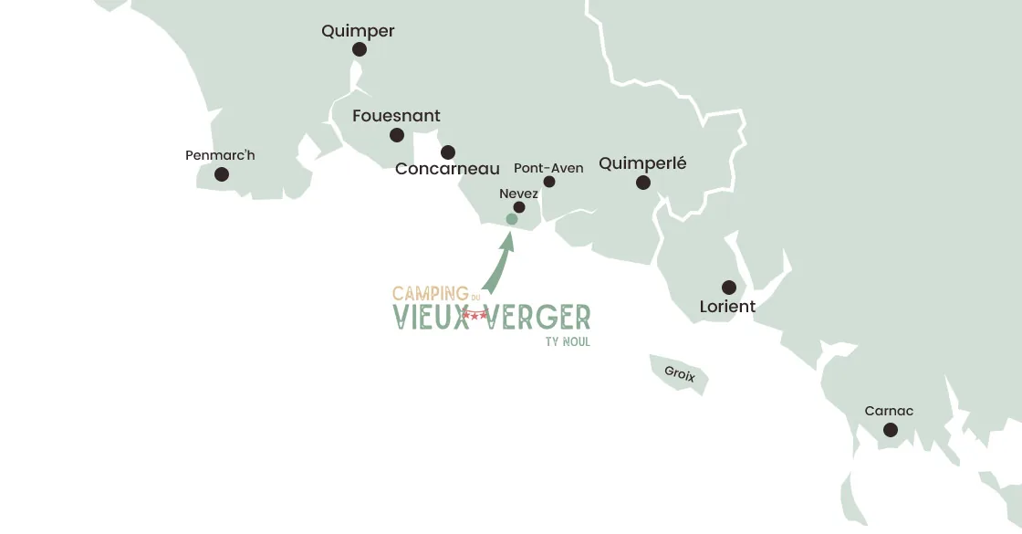 Photo de Camping Finistère Sud - Camping du Vieux Verger